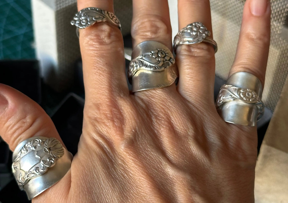 Handcrafted Upcycled Silverware & Pearls Jewelry