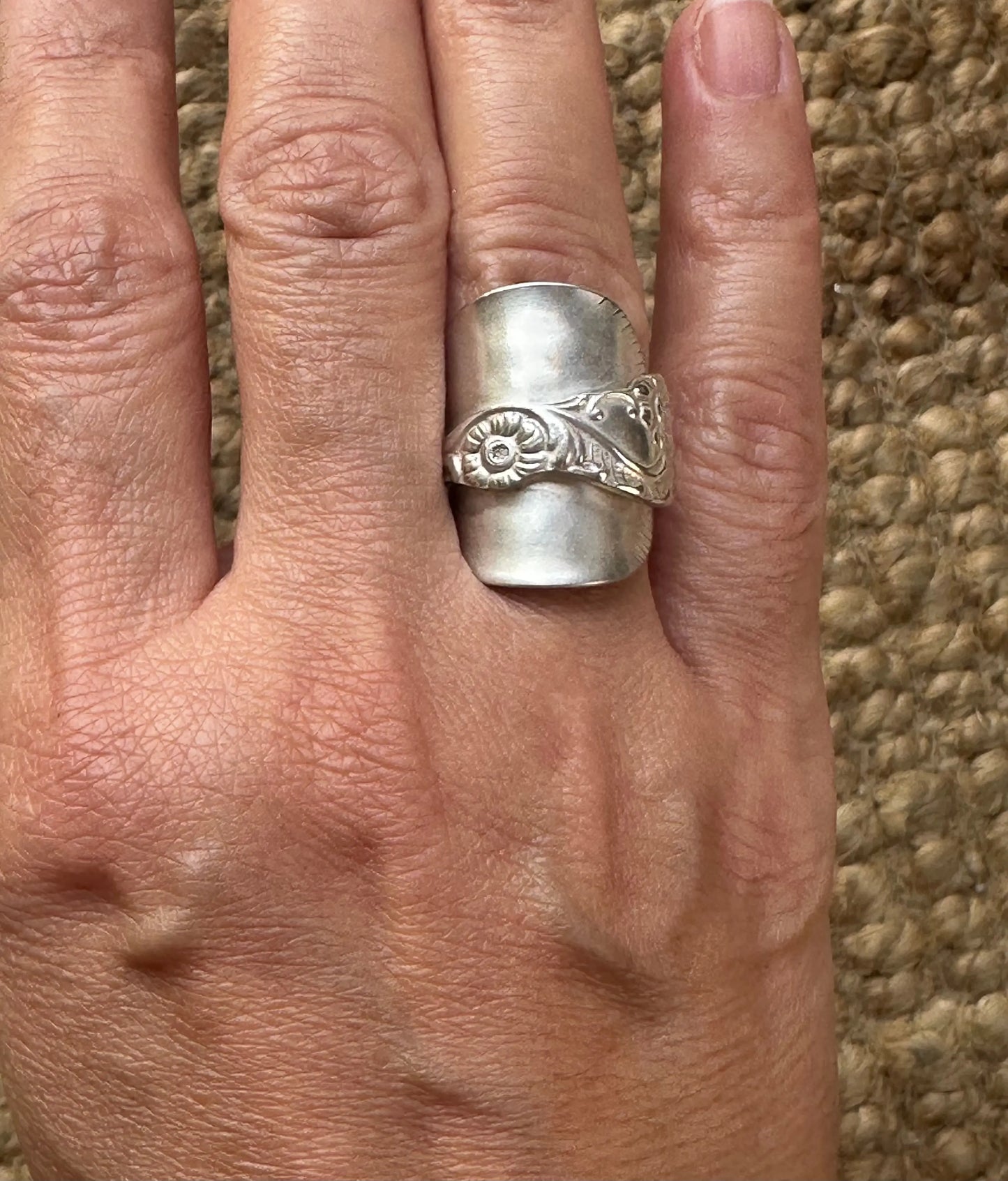 Vintage Swedish Spoon Bowl Ring