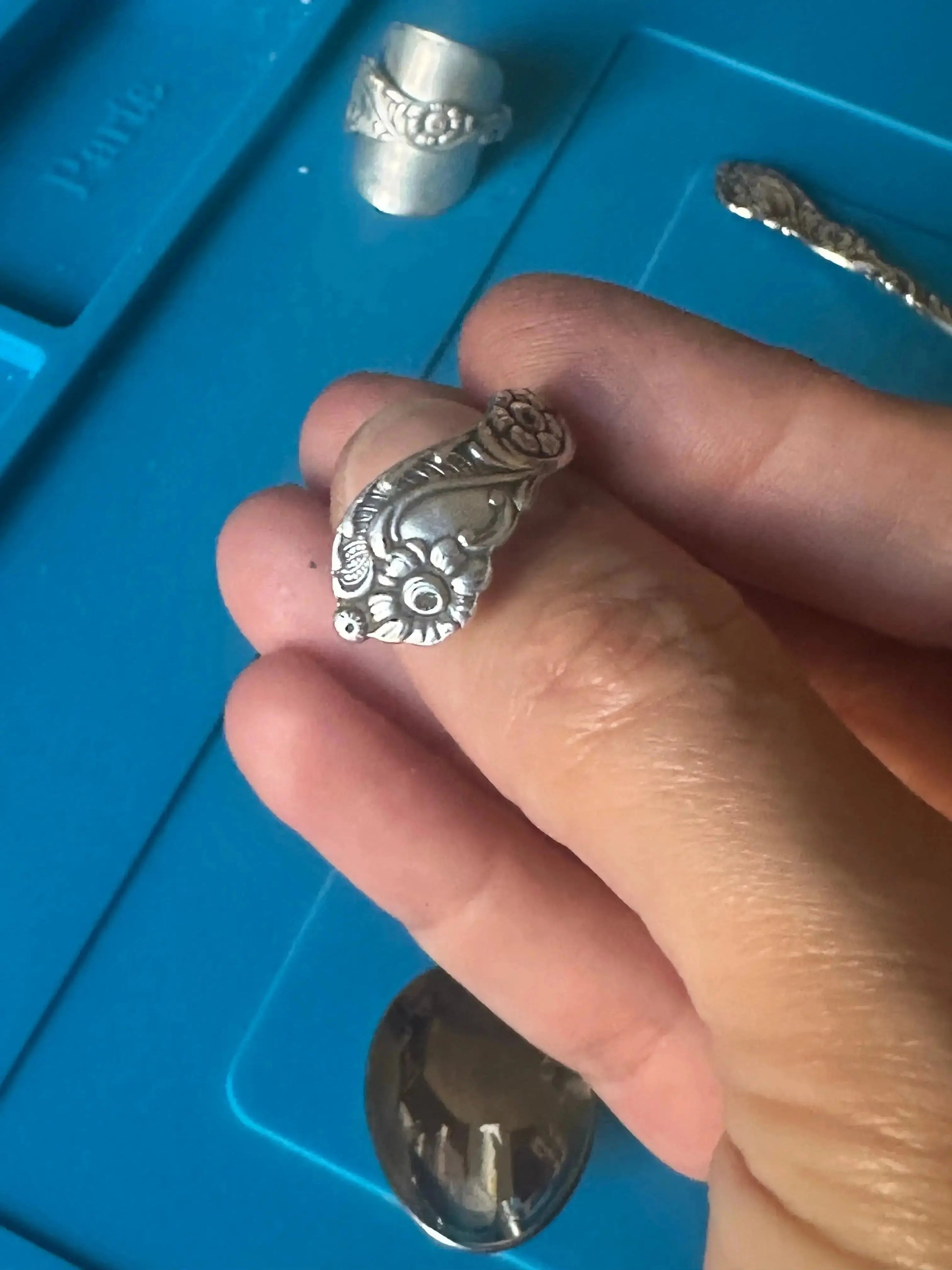 Vintage Swedish Spoon Floral Ring The Big Little Shop