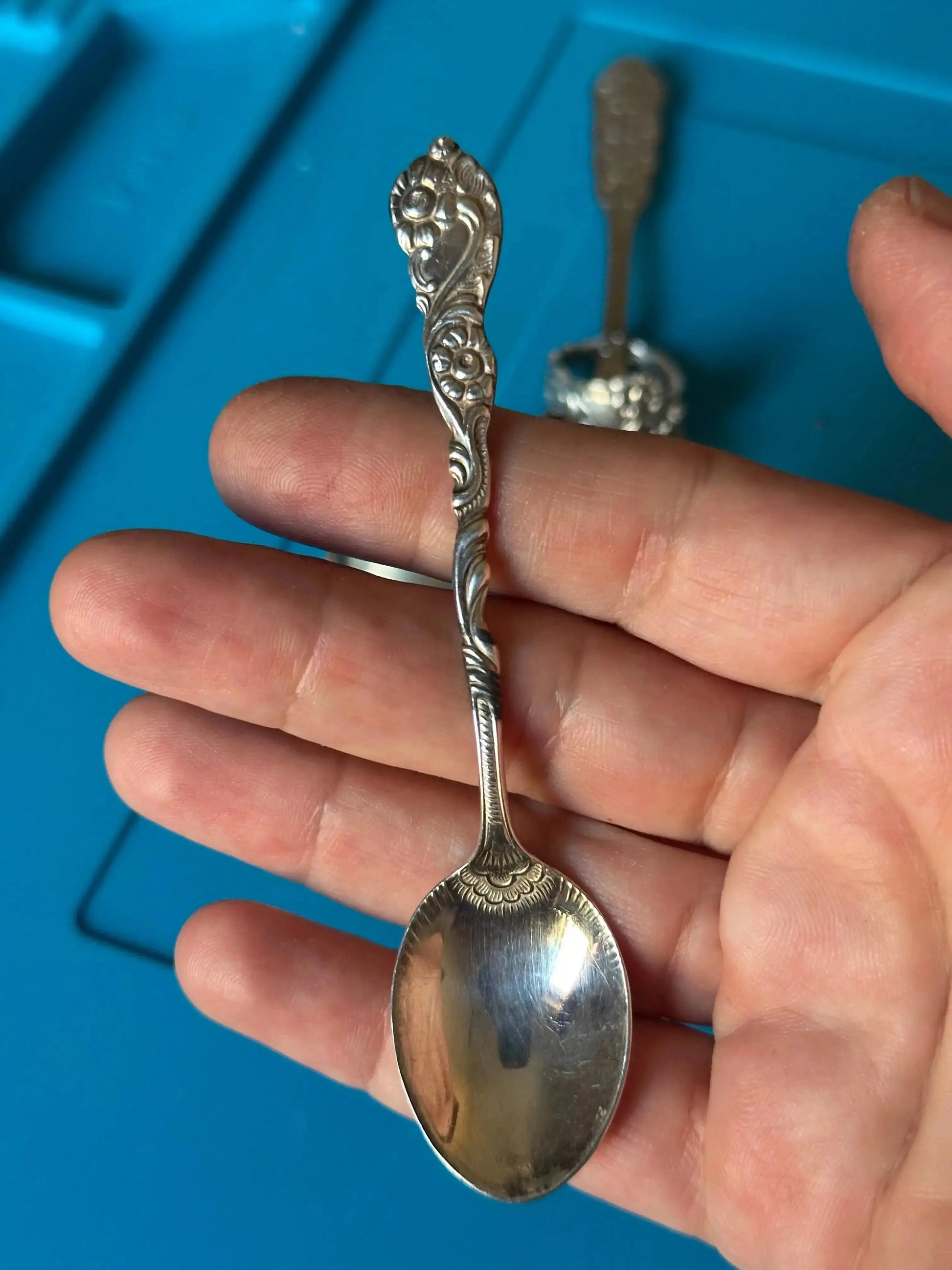 Vintage Swedish Spoon Floral Ring The Big Little Shop