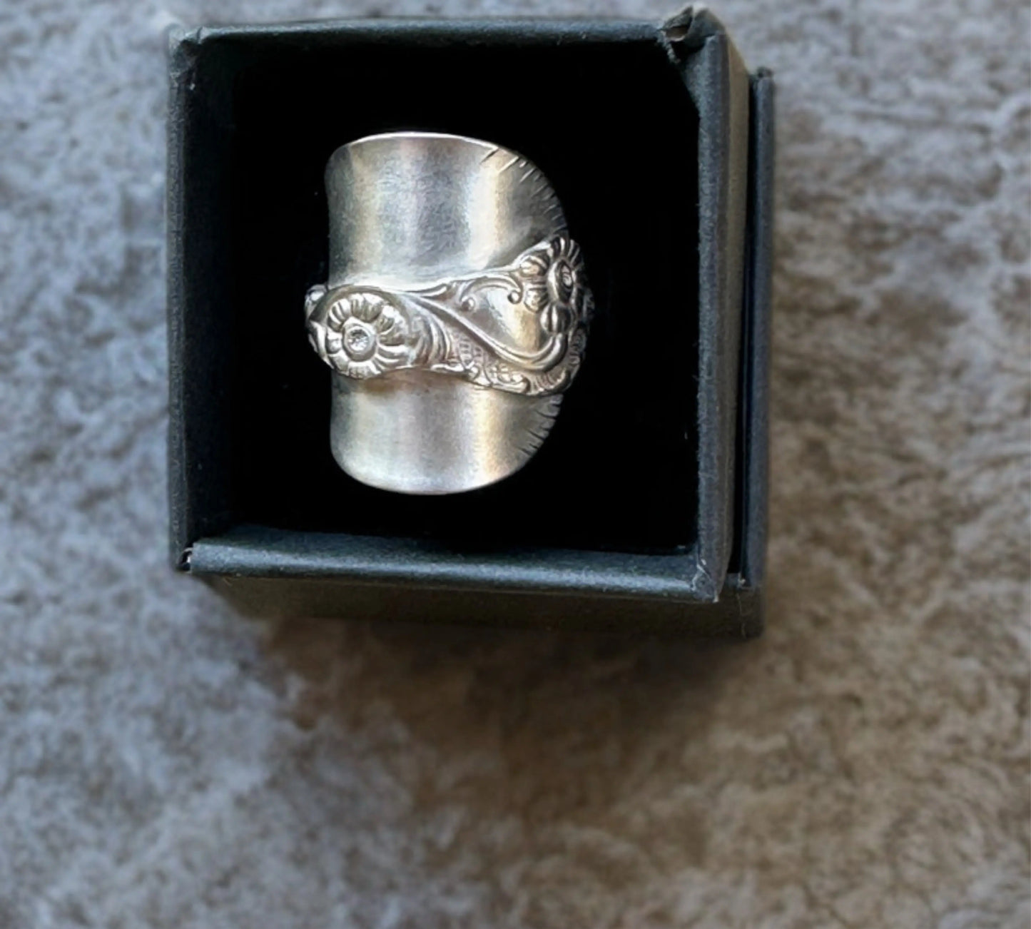 Vintage Swedish Spoon Bowl Ring